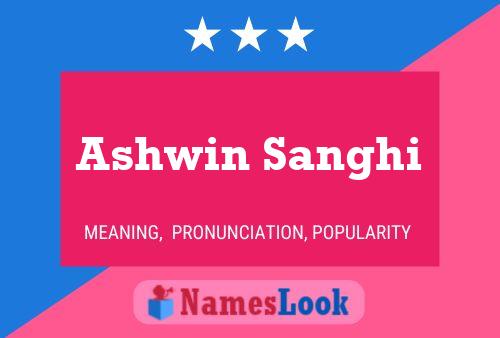 Постер имени Ashwin Sanghi