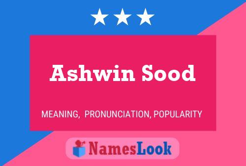 Постер имени Ashwin Sood