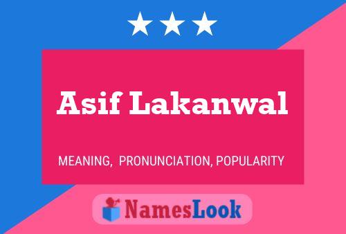 Постер имени Asif Lakanwal