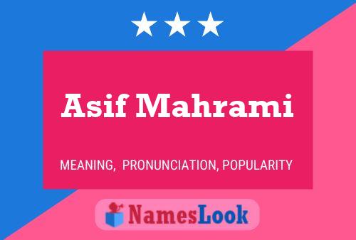 Постер имени Asif Mahrami