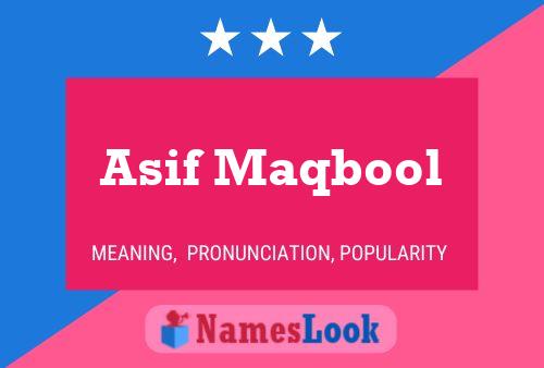 Постер имени Asif Maqbool