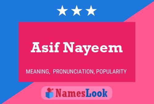 Постер имени Asif Nayeem