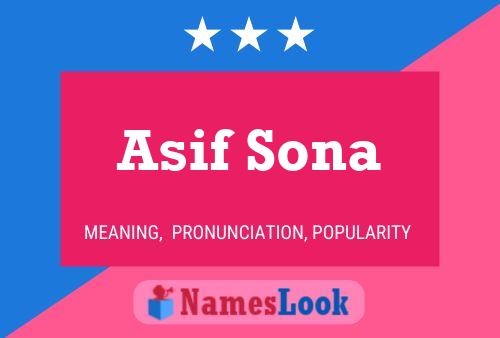 Постер имени Asif Sona