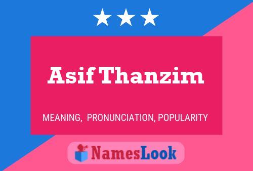 Постер имени Asif Thanzim