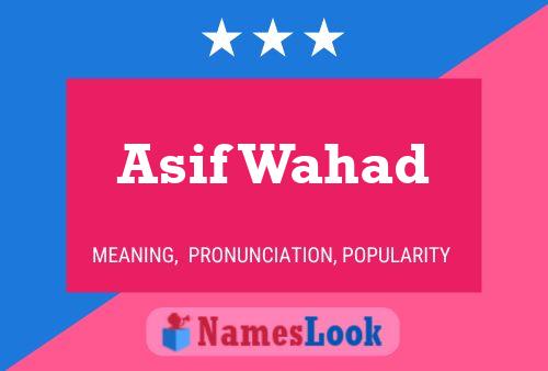 Постер имени Asif Wahad