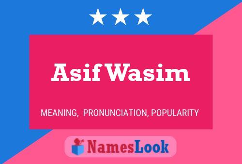 Постер имени Asif Wasim