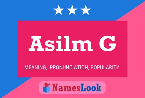 Постер имени Asilm G