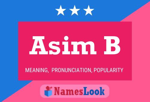 Постер имени Asim B