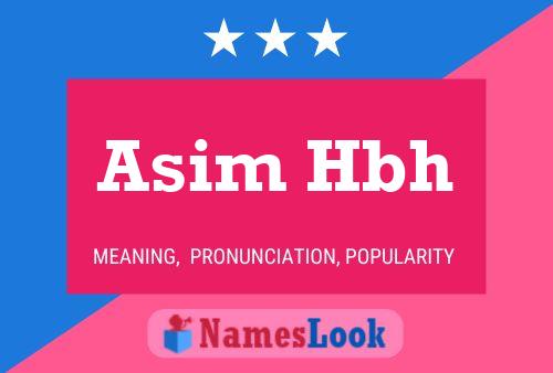 Постер имени Asim Hbh