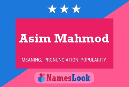 Постер имени Asim Mahmod