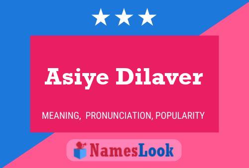 Постер имени Asiye Dilaver