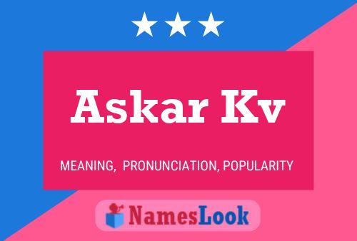 Постер имени Askar Kv