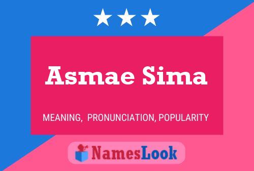 Постер имени Asmae Sima