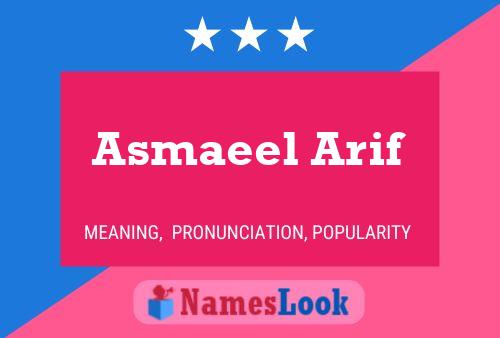 Постер имени Asmaeel Arif