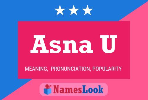 Постер имени Asna U