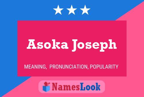 Постер имени Asoka Joseph