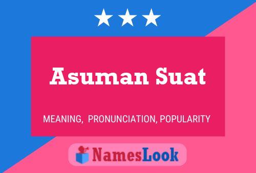 Постер имени Asuman Suat