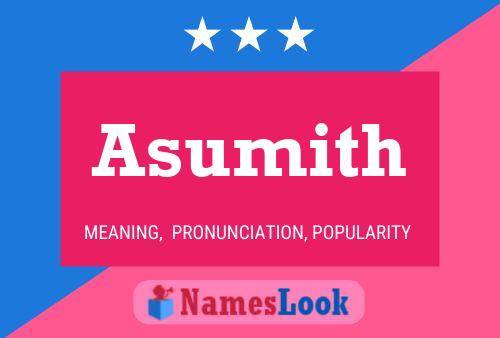 Постер имени Asumith