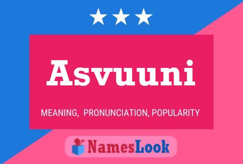 Постер имени Asvuuni