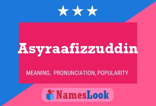 Постер имени Asyraafizzuddin