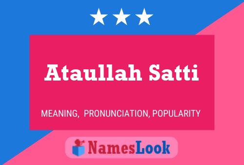 Постер имени Ataullah Satti