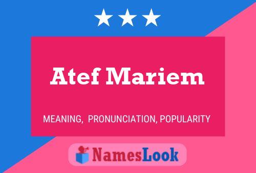 Постер имени Atef Mariem