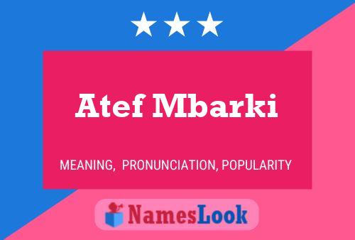 Постер имени Atef Mbarki