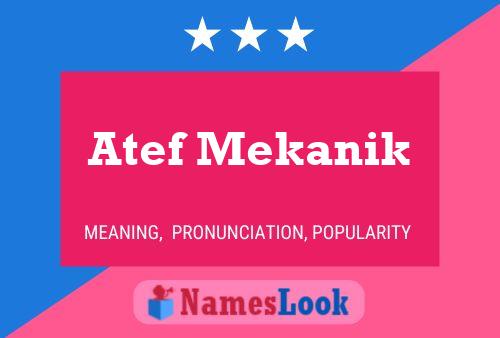 Постер имени Atef Mekanik