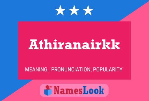 Постер имени Athiranairkk