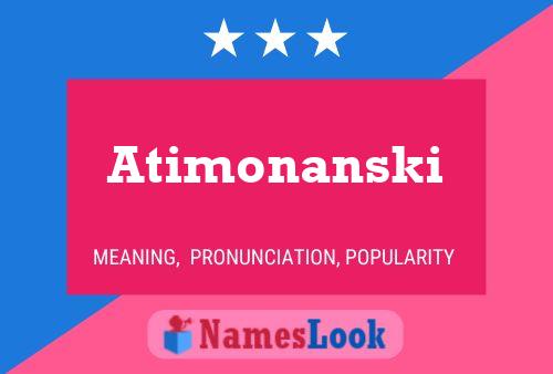 Постер имени Atimonanski