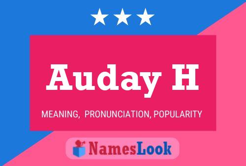 Постер имени Auday H