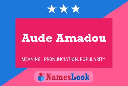 Постер имени Aude Amadou