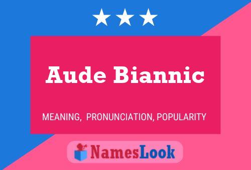 Постер имени Aude Biannic