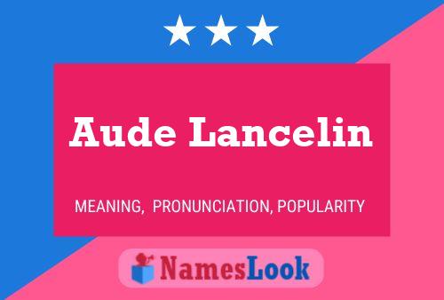 Постер имени Aude Lancelin