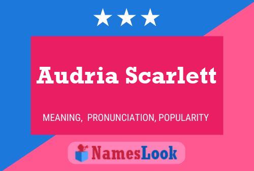 Постер имени Audria Scarlett