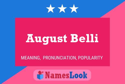 Постер имени August Belli