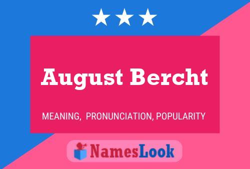 Постер имени August Bercht