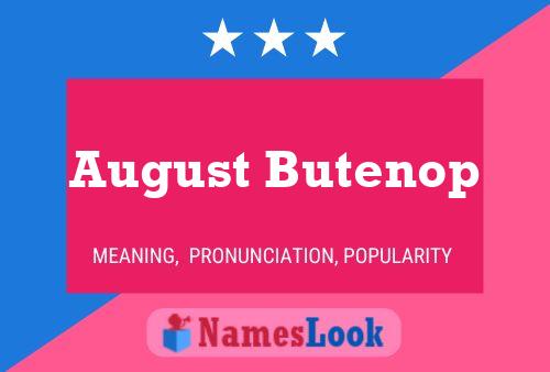 Постер имени August Butenop