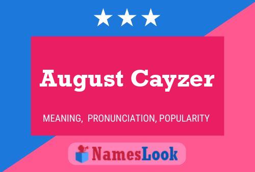 Постер имени August Cayzer