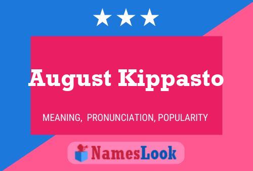 Постер имени August Kippasto