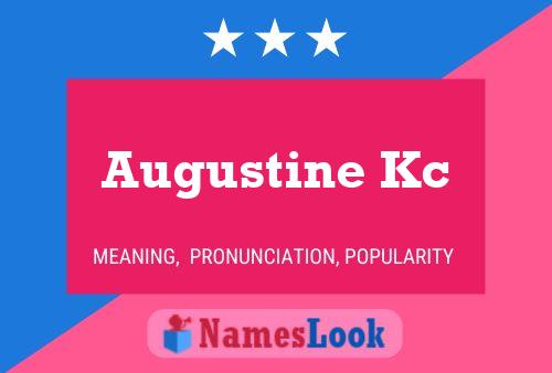 Постер имени Augustine Kc