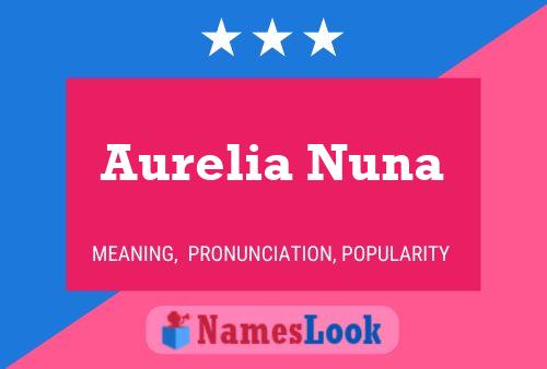 Постер имени Aurelia Nuna