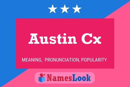 Постер имени Austin Cx