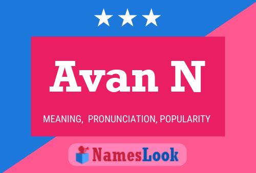 Постер имени Avan N