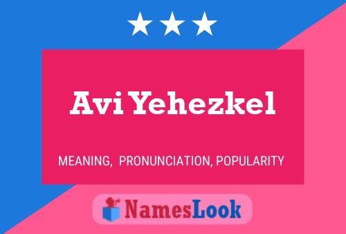 Постер имени Avi Yehezkel