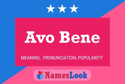 Постер имени Avo Bene