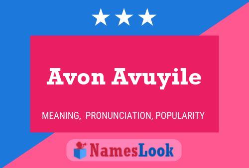 Постер имени Avon Avuyile