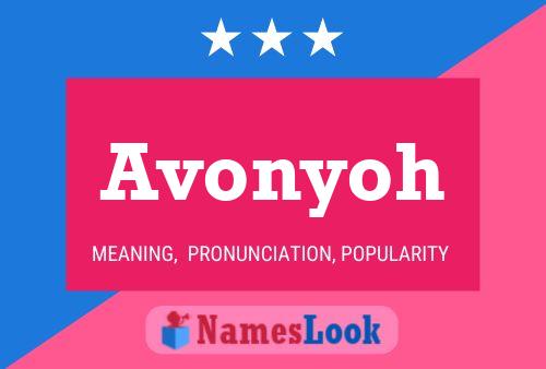 Постер имени Avonyoh