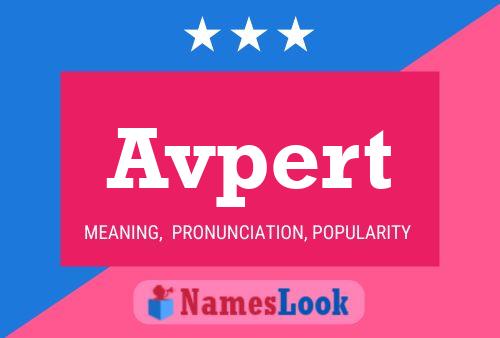 Постер имени Avpert