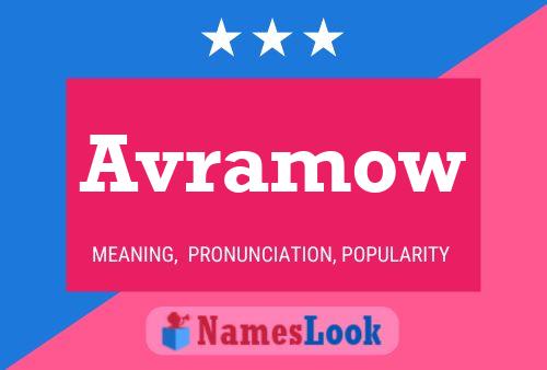 Постер имени Avramow